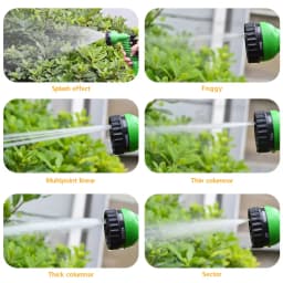 Garden Hose Pipe Water Hose Expandable Magic Hose 7 Patterns Water Gun Foam Pot Flexible Reels Hose Car Wash Gun Sprayer