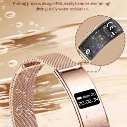 2026 New Smart Bracelet Ultra-thin Heart Rate Blood Oxygen Sleep Monitor IPX8 Waterproof Smart Watch Sports Women Men Band Ht30
