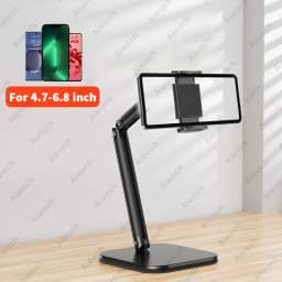 Tablet Stand Holder 15 in Adjustable Long Metal Flexible Arm for 4.7-13 in Phone iPad Stand Ergonomic Desktop Holder Multi-Angle