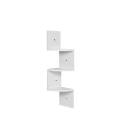 【Breeins】Wooden Zigzag Floating Corner Shelves Multi Tier Storage Organizer Shelf For Home Office