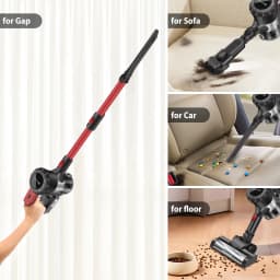 Cordless Vacuum Cleaner Poweful Vaccum Cleaner with 3000mAh Rechargeable Battery, 15KPA Powerful Pet Vacuum Cleaner