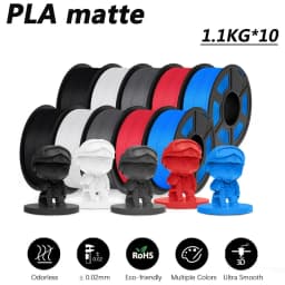 JAYO 10 Rolls 3D PETG/PLA/PLA PLUS/PLA Meta/ PLA Matte Printer Filament 1.75mm 100% No Bubble non-toxic 3D Printing Materials