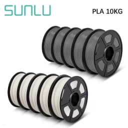 SUNLU 10KG 3D PLA/PETG/PLA PLUS/Clear Filament 1.75mm 10Roll 1KG 3D Printer Neatly Wound 3D Filament for 3D Printer& 3D Pen