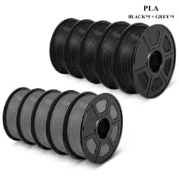 SUNLU 10KG 3D PLA/PETG/PLA PLUS/Clear Filament 1.75mm 10Roll 1KG 3D Printer Neatly Wound 3D Filament for 3D Printer& 3D Pen