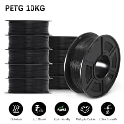 SUNLU 10KG 3D PLA/PETG/PLA PLUS/Clear Filament 1.75mm 10Roll 1KG 3D Printer Neatly Wound 3D Filament for 3D Printer& 3D Pen