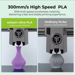 3/5/10 PCS Creality Soleyin Ultra PLA 1.75mm 3D Printer Filament Hi-Strength Low-Shrink Eco-Friendly for Creality K1 MAX/ K1C