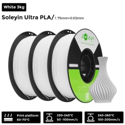 3/5/10 PCS Creality Soleyin Ultra PLA 1.75mm 3D Printer Filament Hi-Strength Low-Shrink Eco-Friendly for Creality K1 MAX/ K1C