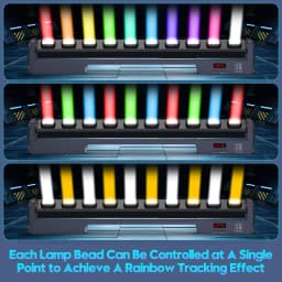 LeLeght 250W RGBW Beam Wall Washer Light 4 IN 1 Wall Washing Rotatable Lamp Stage Swing Dot Light for Party Concert Disco DJ