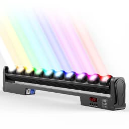 LeLeght 250W RGBW Beam Wall Washer Light 4 IN 1 Wall Washing Rotatable Lamp Stage Swing Dot Light for Party Concert Disco DJ