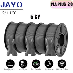 JAYO 5Rolls PETG PLA HSMPETG PLA PLUS PLA META High Speed matte PLA 1.75mm Materials for 100% No Bubble &FDM for 3D Printing