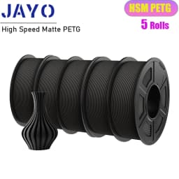 JAYO 5Rolls PETG PLA HSMPETG PLA PLUS PLA META High Speed matte PLA 1.75mm Materials for 100% No Bubble &FDM for 3D Printing