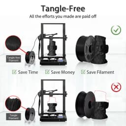 JAYO 5Rolls PETG PLA HSMPETG PLA PLUS PLA META High Speed matte PLA 1.75mm Materials for 100% No Bubble &FDM for 3D Printing