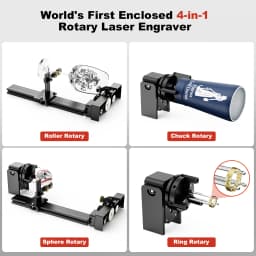Twotrees TS5 Rotary Laser Engraver 30% Slimmer Body For Cups CNC Machine Laser Engraving Spheres And Circles Tools