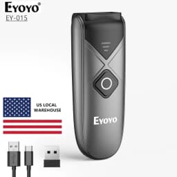 Eyoyo Bluetooth Barcode Scanner 1D 2D QR Code Screen Image Reader PDF417 Data Matrix USB Wired Scanning 015 Mini Portable Reader