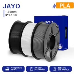 JAYO 3D PETG / PLA Plus / PLA Matte Printer Filament 1.75mm 3D Print Range High Flow Speedy PETG 3D Printer Filament For 3D