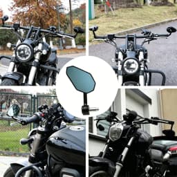 Universal 7/8"Motorcycle Bar End Rearview Mirror Side Mirrors For DUKE250 DUKE390 Suzuki Yamaha MT03 Motorcycle Accessories