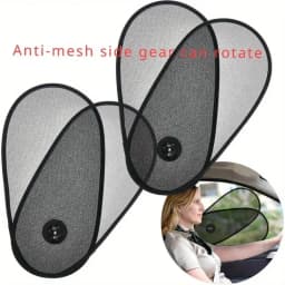 2/4-Piece 1/2 Sets Car Window Sun Shade Set, Adjustable Rotatable Side Window Sun Visor for Windshield, Fit Sun Protection