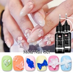 2pcs 12ml 3D Mold Nail Gel Nail Modeling Gel Nail Polish DIY for Flower Butterfly Design Soak Off UV Gel Varnish Nail Supplies