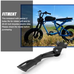 Adjustable Bicycles Kick Stand for Ebike Dirt Bike Ridstar Q20 for Super 73 S2/RX and for 20-22 Inch Electric Bike Super 73