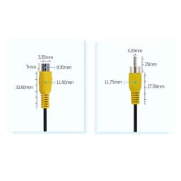 RCA 1m 3m 5m 1 RCA Male to 1 RCA Female Audio Video Extension Coaxial Cable for HDTV