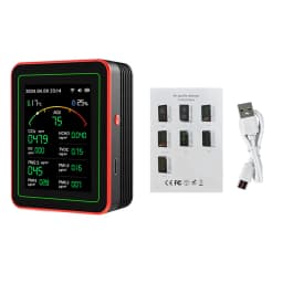 Multifunctional Digital Air Quality Monitor CO2 CO TVOC HCHO PM Meter Digital Temperature Humidity Tester Home Air Detector