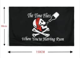 New One Piece 90*150cm Polyester Flag, Monkey D. Luffy Straw Hat Pirates Skull Banner, Decorative Trumpet Flag