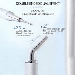1/5/10Pc Dual-ended Rhinestone Gems Picker Dotting Pen Wax Pencil Acrylic Handle Crystal Studs Picker Manicure Nail Art DIY Tool