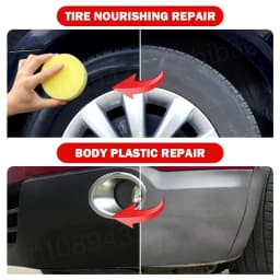 Tire Coating Wax Car Tire Retreading and Film Plating Cream Tire Shine Coating Wax Auto Rubber Parts Shiny Paste Anti-Aging