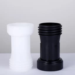 S60*2 IBC Tank Extension Adapter 60mm Coarse Female x Male Plastic Extension Tube for Ton Barrels Water Tank Outlet Connector