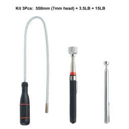 Telescopic Magnetic Pickup Tool with Claw Grabber Flexible Extendable Magnetic Pick-Up for Automotive Repair 1-3Pcs Optional