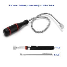 Telescopic Magnetic Pickup Tool with Claw Grabber Flexible Extendable Magnetic Pick-Up for Automotive Repair 1-3Pcs Optional