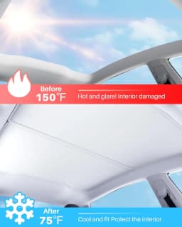 2026 For Tesla Model Y Juniper Sunshade Magnetic Suction Clip Sunroof Honeycomb Sunshades Model 3 Highland Skylight Accessory
