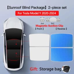 2026 For Tesla Model Y Juniper Sunshade Magnetic Suction Clip Sunroof Honeycomb Sunshades Model 3 Highland Skylight Accessory