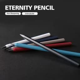 Simple Metal Pencil No Ink Non-Sharpening Unlimited Writing Pencil Eternal Pencil Stationery