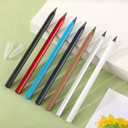 Simple Metal Pencil No Ink Non-Sharpening Unlimited Writing Pencil Eternal Pencil Stationery
