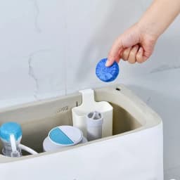Toilet Solid Dispenser-Tank Replacement Part,Toilet Bowl Cleaner Buffer Box,Hanging Slow-Release Dispenser,Extends Cleaning Time