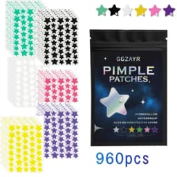 480/960/1440pcs Multi-Color Star Hydrocolloid Patches, Gentle Acne & Blemish Stickers, Invisible & Skin-Safe, Travel Ready