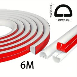 1/4M Flexible Floor Cable Cover, Self-Adhesive Wall Cord Hider, Internet Wire Duct & Cable Management