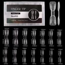 120pcs Rocket Shape Sandwich Dual Nail Form Extension Nail Perfect Shape Builder Gel Sandwich System Nail Manicure Kit