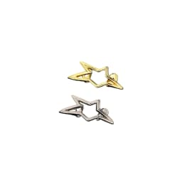 Unisex Y2K Cyber Punk Glossy Star Pentagram Tooth Caps Irregular Geometric Christmas Theme Accessory Teeth Grillz Jewelry