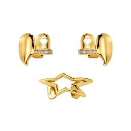 Unisex Y2K Cyber Punk Glossy Star Pentagram Tooth Caps Irregular Geometric Christmas Theme Accessory Teeth Grillz Jewelry