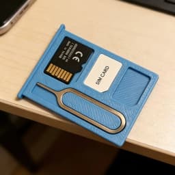 3D Printed SIM Card Storage Case,Portable Shockproof Holder For SIM Cards,Micro SD Card & Eject Pin,Nano Memory Card Storage Box