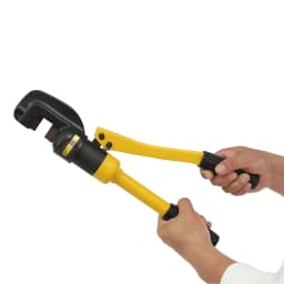 4-22mm Hydraulic Rebar Cutter Rebar Cutting Tool 13Ton/28660 Lbs C-Shaped Head for Easy Mold Change and Steel