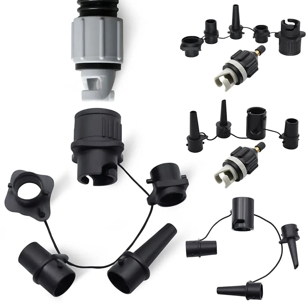 Air Valve Adaptor with Air Nozzles Inflatable Pump Adapter Air Valve Pump Connector for Inflatable Boat Stand-Up Paddleboard Bed
