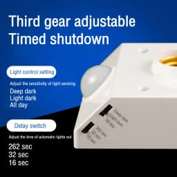 AC85-265V LED Automatic Human Body Infrared IR Sensor Lamp Holder LED Bulb Light E27 Base Wall Lamp Holder