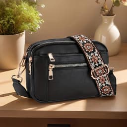 Retro fashion classic, women's multifunctional bag, zipper shoulder strap crossbody bag, small square bag, suitable for office w