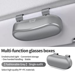 New Car Glasses Box, Glasses Sunshade, Sunglasses Car Storage Multi functional Sunglasses Clip Storage Box