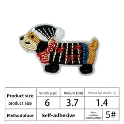 2PCS/lot Embroidered Black Cat Design Patch Cute Iron On Patch for Clothing Jeans Jacket Decoration