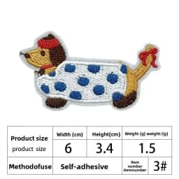 2PCS/lot Embroidered Black Cat Design Patch Cute Iron On Patch for Clothing Jeans Jacket Decoration