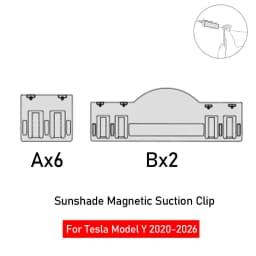 2026 For Tesla Model Y Juniper Sunshade Magnetic Suction Clip Sunroof honeycomb Sunshades Model 3 Highland Skylight Accessory